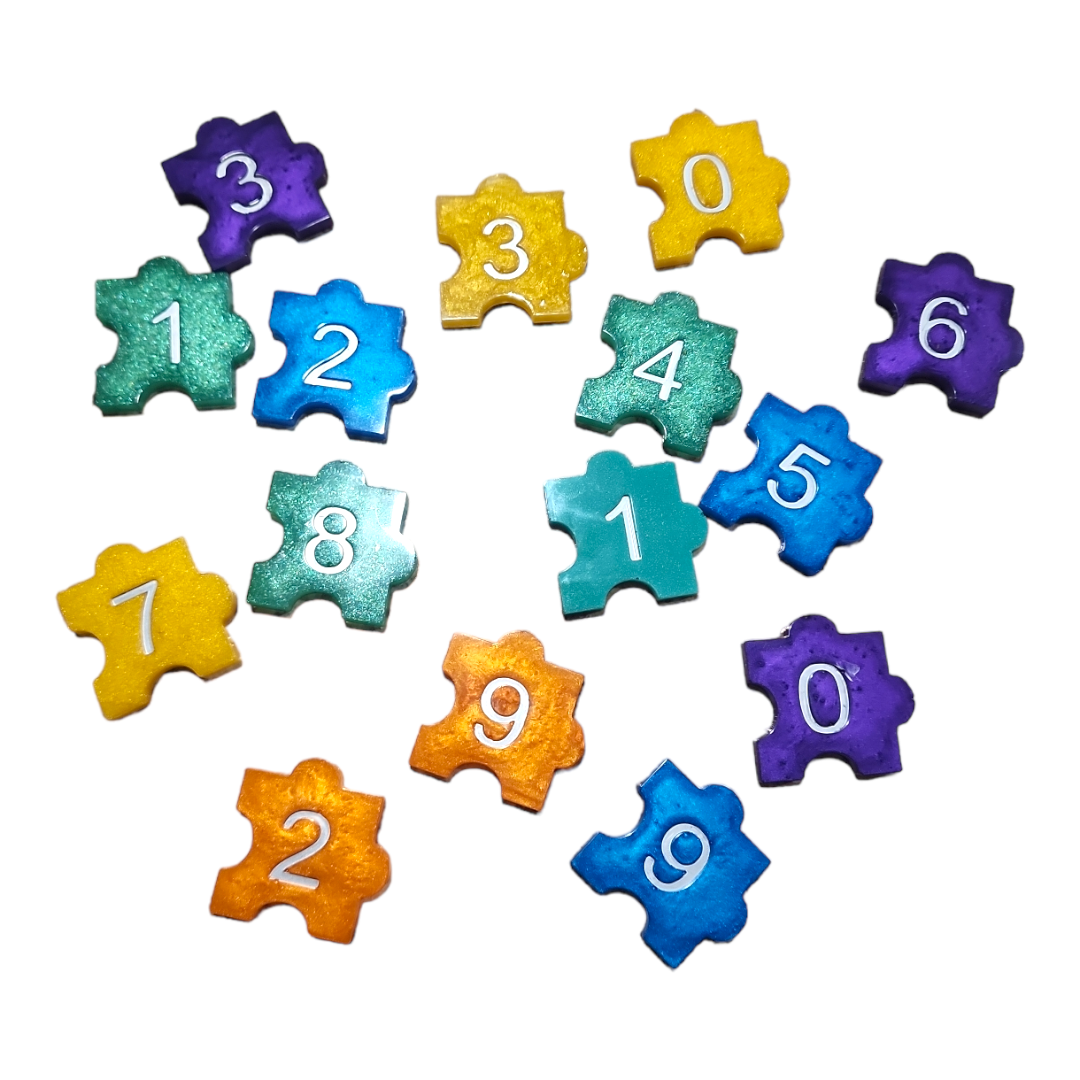 Resin Number Puzzles